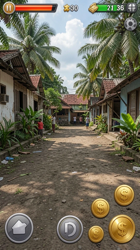 rajalangit77 - Tangkapan layar menampilkan grafis berkualitas tinggi dari game.